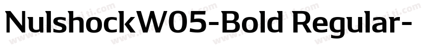 NulshockW05-Bold Regular字体转换